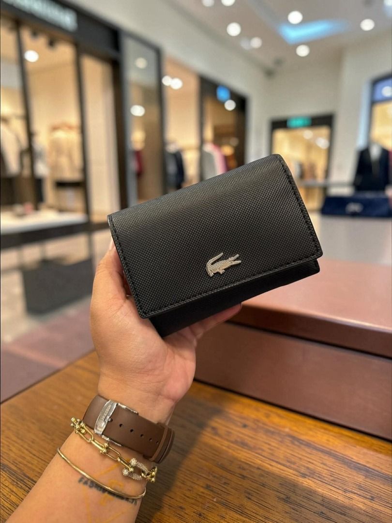 Lacoste Anna Trifold Wallet (Category: Wallets & Card holders) located in Rizal. Submitted by hiraya16 (Listing ID 1465315513, Image 2). Description: Onhand ready to ship + SF Lbc.