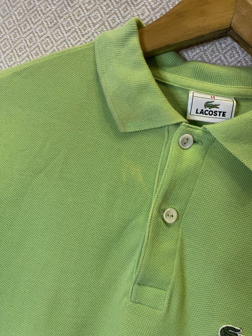Lacoste green polo shirt (Category: Shirts) located in Manila. Submitted by hypestock_mnl (Listing ID 1465327300, Image 3). Description: - stylish - perfect for casual wear - great fit - in good condition - minimal signs of usage - 9/10 - stain/ need wash - money worth! - see pics for details/issue.