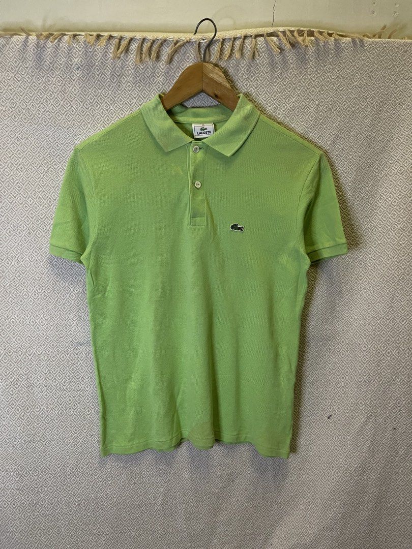 Lacoste green polo shirt (Category: Shirts) located in Manila. Submitted by hypestock_mnl (Listing ID 1465327300, Image 1). Description: - stylish - perfect for casual wear - great fit - in good condition - minimal signs of usage - 9/10 - stain/ need wash - money worth! - see pics for details/issue.