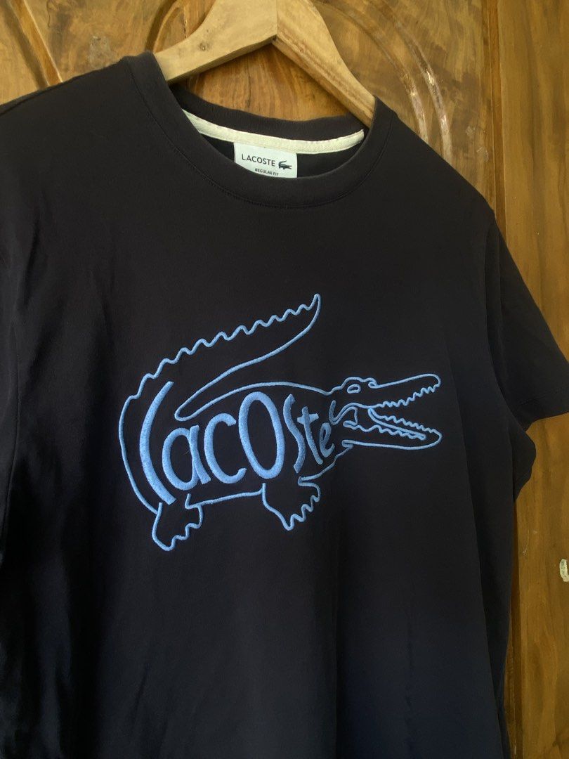 Lacoste Regular Fit T-Shirt with Large Logo (Category: Tshirts & Polo Shirts ) located in Tubigon. Submitted by theogarments (Listing ID 1465197227, Image 2). Description: 499 Lacoste Biglogo -authentic -verygood condition -19 width -26 lenght -minor issue (see last 2 pic).