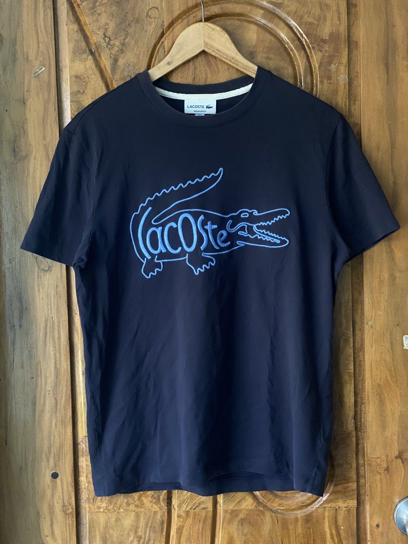 Lacoste Regular Fit T-Shirt with Large Logo (Category: Tshirts & Polo Shirts ) located in Tubigon. Submitted by theogarments (Listing ID 1465197227, Image 1). Description: 499 Lacoste Biglogo -authentic -verygood condition -19 width -26 lenght -minor issue (see last 2 pic).