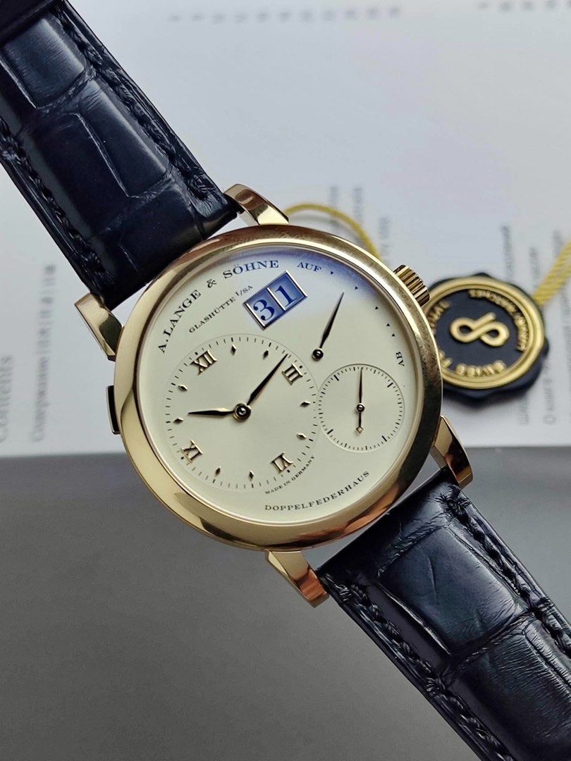 Lange 1 Silver Champagne Dial YG (Category: Men's Watches) located in Makati City. Submitted by swissperpetual (Listing ID 1465209958, Image 2). Description: A. Lange & Söhne Lange 1 Lange 1 Silver/Champagne Dial YG 101.021/LSLS1011AA 2014 Watch and Certificate Condition: 9.5/10 (Excellent condition) Price: P1,988,000 Negotiable 🤝 7 Day Moneyback Guarantee 🧑‍🔧 1 Year SP Service Warranty 💱 Trades Offers and Pre-orders Accepted 💳 Credit Card O