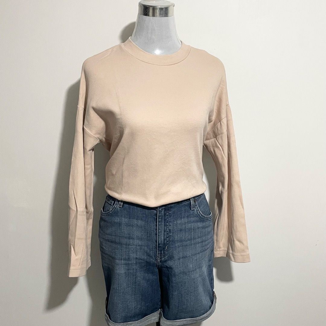 Large Beige Muji Longsleeves (Category: Longsleeves) located in Bacolor. Submitted by chicn_classy (Listing ID 1465242738, Image 1). Description: .