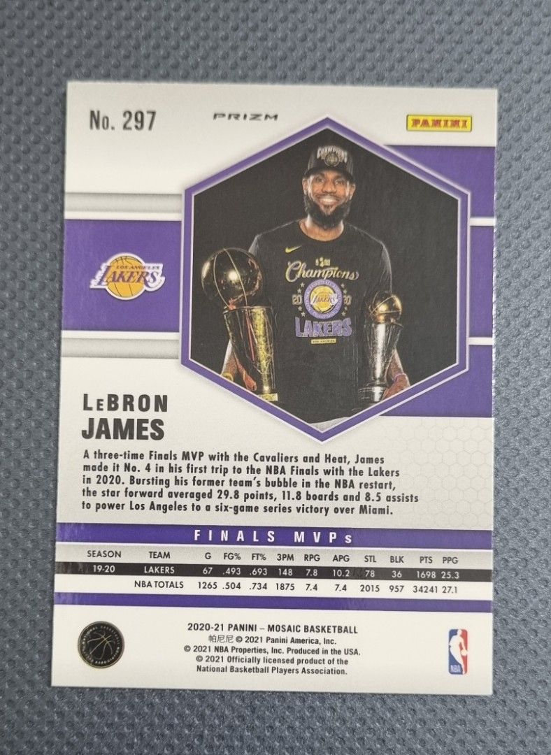 LeBron James (Category: Raw Singles) located in Pasig City. Submitted by MaryandXaviersCorner (Listing ID 1465323859, Image 2). Description: Lebron James 2021 Finals MVPs Green Card Actual pictures of the item posted Will be shipped in a toploader and bubblewrap Please check my other NBA cards listings..