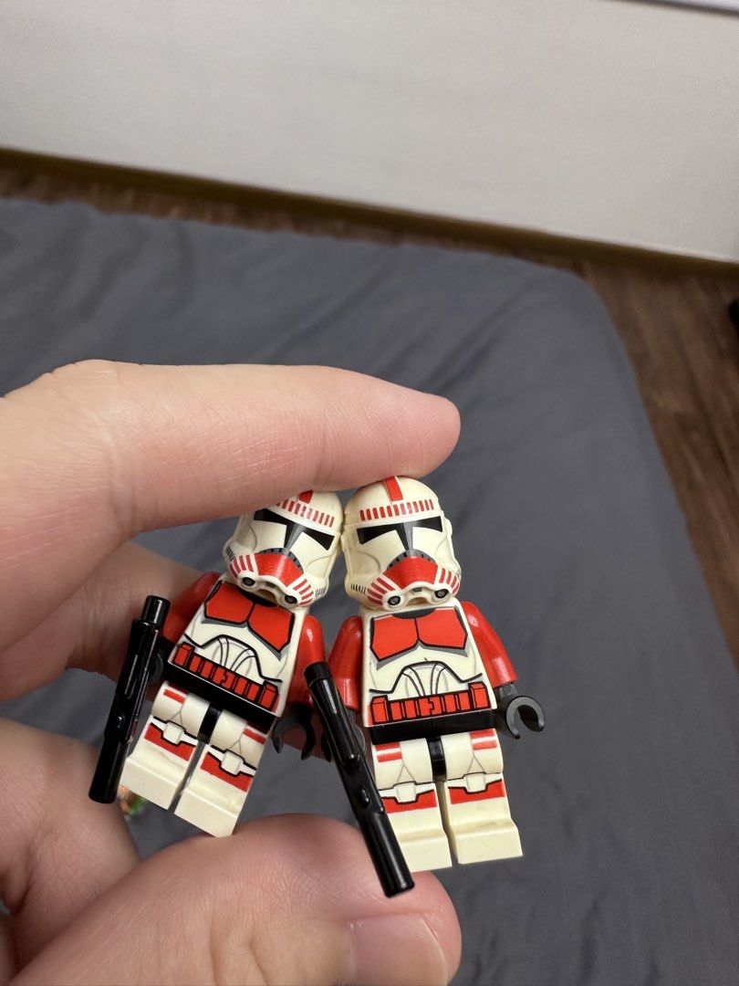 LEGO Star Wars Minifigures (Category: Lego & Building Sets) located in Quezon City. Submitted by migsu126 (Listing ID 1465343926, Image 2). Description: If Take all - 6,500 Shock Troopers - 2,600 each (1 left) Anakin - SOLD Ahsoka - 1,600 All in great condition.