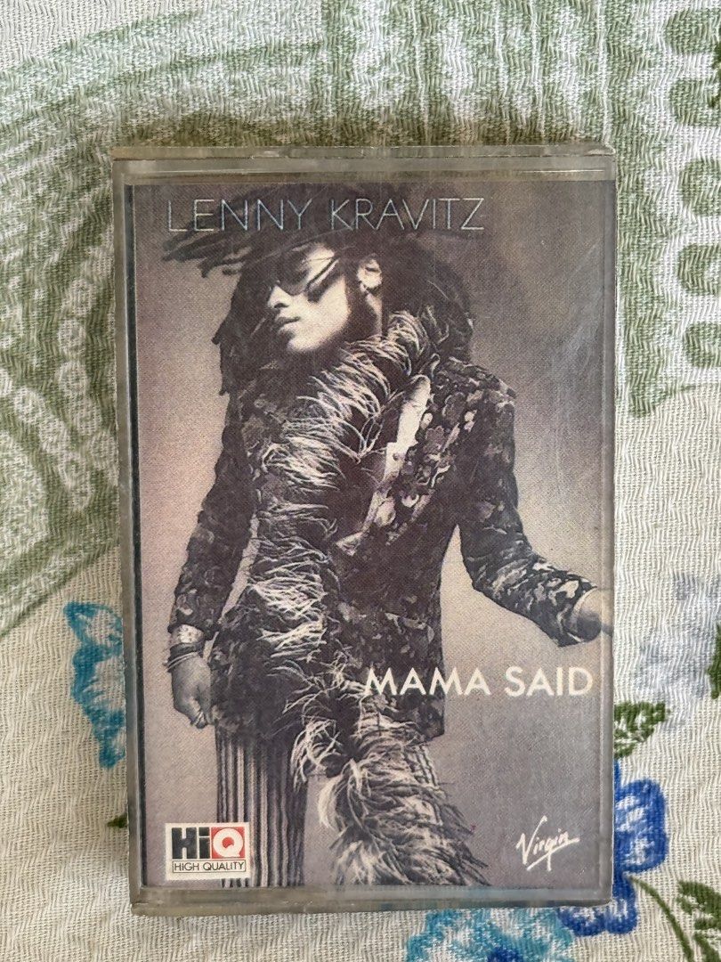 Lenny Kravitz Mama Said Cassette Tape (Category: CDs & DVDs) located in San Juan City. Submitted by redgecollection (Listing ID 1465235314, Image 1). Description: - Artist: Lenny Kravitz - Album: Mama Said - Label: Virgin / Alpha Records - Quality: HiQ (High Quality release) - Notable Tracks: Fields of Joy, Always on the Run, It Ain't Over Till It's Over, Butterfly - Inclusions: Clear plastic case, original paper inlay, and track listing inserts 