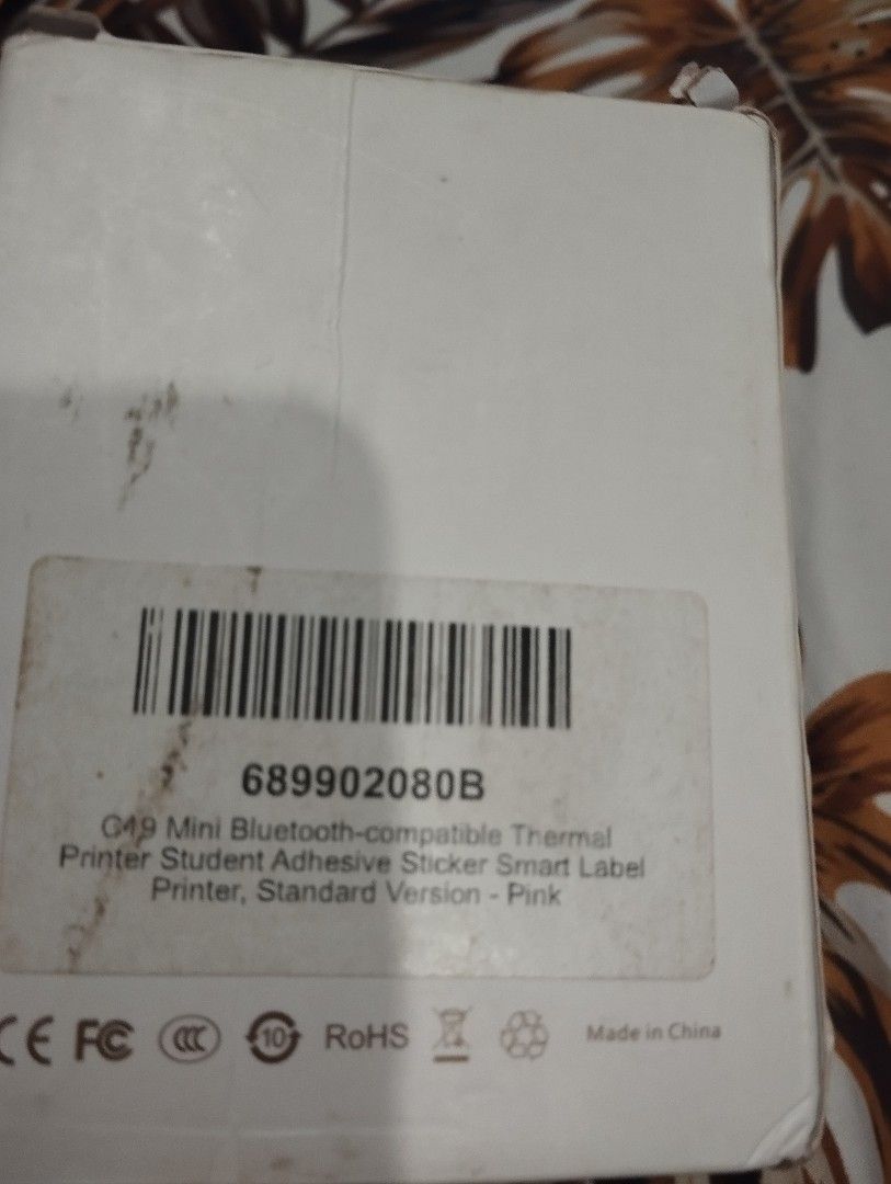LICTOG G49 Mini Bluetooth Thermal Printer Pink (Category: Printers, Scanners & Copiers) located in Dagupan City. Submitted by nartleb_naan (Listing ID 1465345449, Image 3). Description: - Model: LICTOG G49 mini Bluetooth thermal printer (Standard Version) - Color: Pink - Perfect for printing student adhesive stickers, smart labels, journal entries, and study notes - Compact, portable, and wireless connectivity via mobile app - Inclusions: Origina