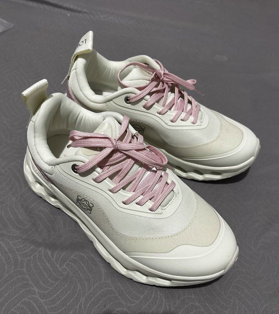 Loewe x On Cloudtilt White Pink Sneakers (Category: Sneakers) located in Bulacan. Submitted by sijayyseven (Listing ID 1465296752, Image 1). Description: - Payment first - No box - thrifted - no issue - jnt or lalamove .