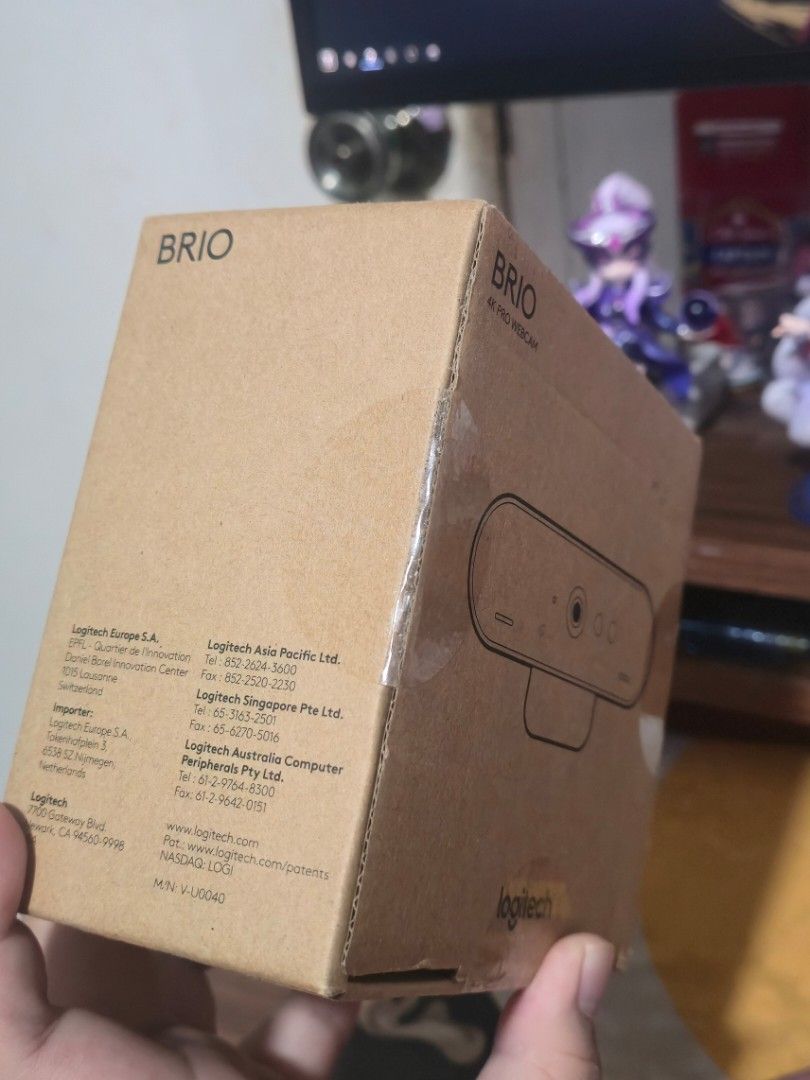 Logitech Brio 4k Pro Webcam (Category: Webcams) located in Cagayan de Oro. Submitted by hugotechcdo (Listing ID 1465244667, Image 3). Description: Logitech Brio 4K Pro Webcam Model: V-U0040 Brand new still in sealed box..