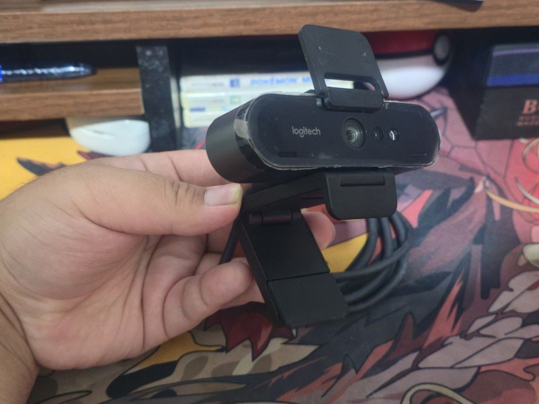 Logitech Brio 4K Pro Webcam (Category: Webcams) located in Cagayan de Oro. Submitted by hugotechcdo (Listing ID 1465320108, Image 3). Description: Logitech Brio 4K Pro Webcam Model: V-U0040 Condition: Good working condition, protective film still on lens casing. Does not come with original box. Inclusions: Adjustable monitor mount and attached USB cable. .