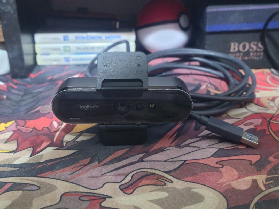 Logitech Brio 4K Pro Webcam (Category: Webcams) located in Cagayan de Oro. Submitted by hugotechcdo (Listing ID 1465320108, Image 2). Description: Logitech Brio 4K Pro Webcam Model: V-U0040 Condition: Good working condition, protective film still on lens casing. Does not come with original box. Inclusions: Adjustable monitor mount and attached USB cable. .