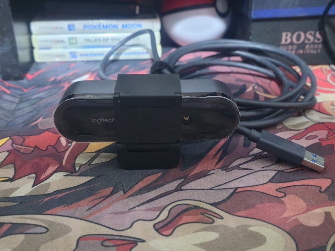 Logitech Brio 4K Pro Webcam (Category: Webcams) located in Cagayan de Oro. Submitted by hugotechcdo (Listing ID 1465320108, Image 1). Description: Logitech Brio 4K Pro Webcam Model: V-U0040 Condition: Good working condition, protective film still on lens casing. Does not come with original box. Inclusions: Adjustable monitor mount and attached USB cable. .