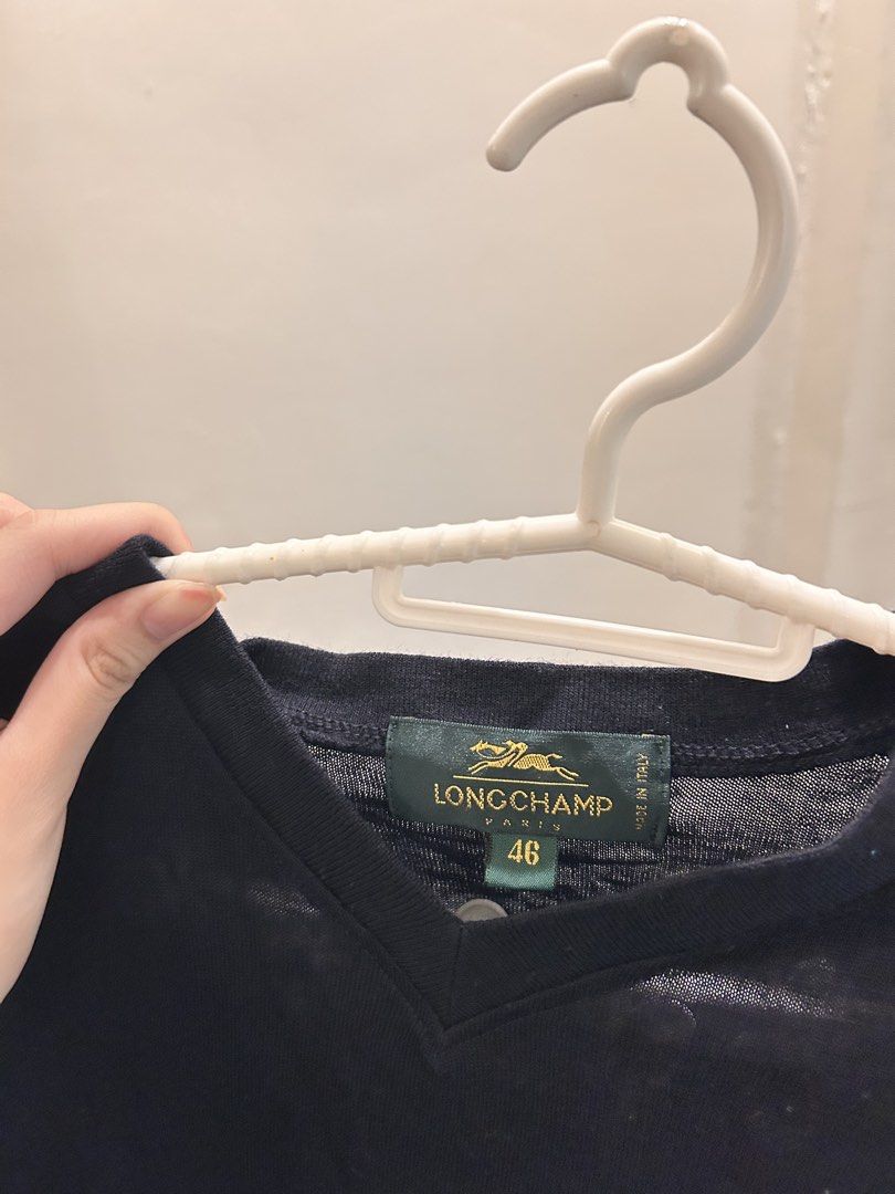longchamp navy knitted sweater (Category: Longsleeves) located in Quezon City. Submitted by manqofloater (Listing ID 1465222373, Image 2). Description: .