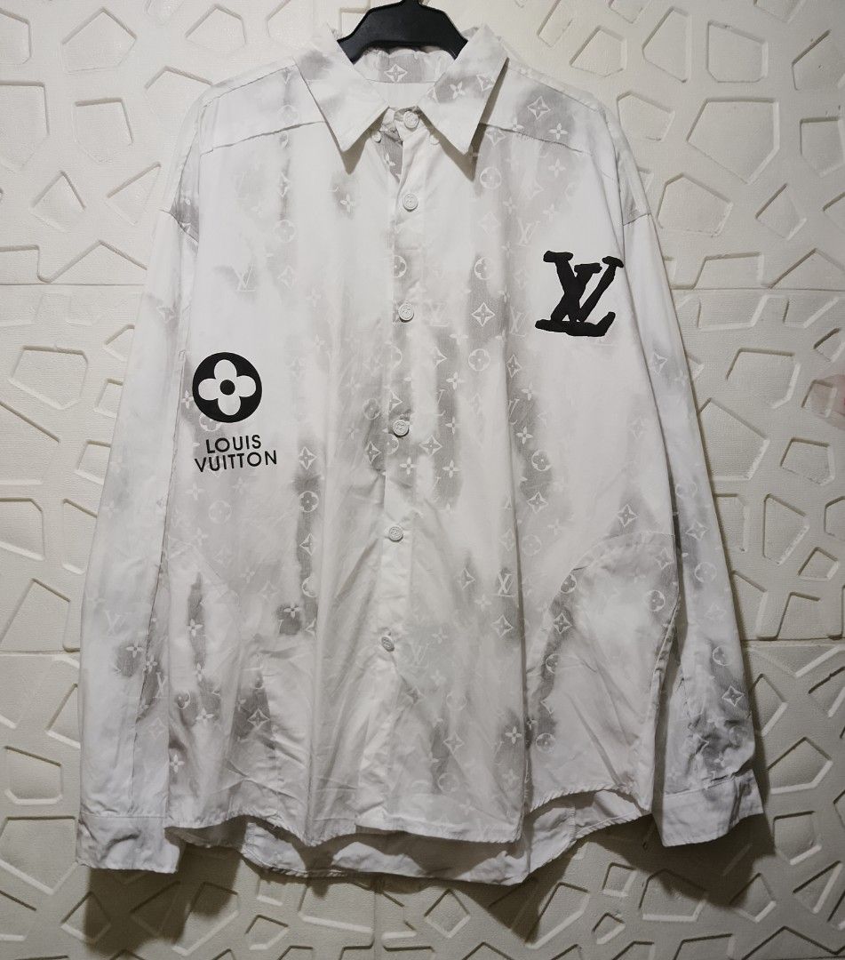 Louis Vuitton Monogram Tie-Dye Longsleeve, Embroid Back script (Category: Luxury Apparel) located in Manila. Submitted by gowicollection28 (Listing ID 1465259641, Image 1). Description: Width: 25 Length front: 29 Length back: 31.