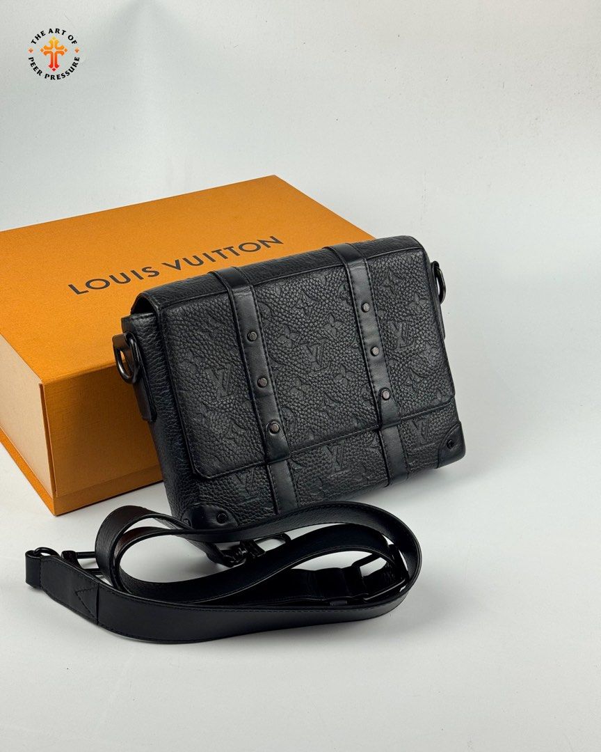 Louis Vuitton Trunk Messenger Bag (Category: Luxury Bags & Wallets) located in Calamba. Submitted by theartofpeerpressurelgn (Listing ID 1465243625, Image 1). Description: LV Trunk Messenger Bag In excellent condition, with box, dust bag & COA. Retails for ₱198,000 in stores. Selling for ₱80,000 only. 💯 Guaranteed Authentic 💳 Layaway available 📍 Calamba City, Laguna 🚚 Lalamove / LBC DM us to purchase. FB: The Art of Peer Pressure IG: @thearto