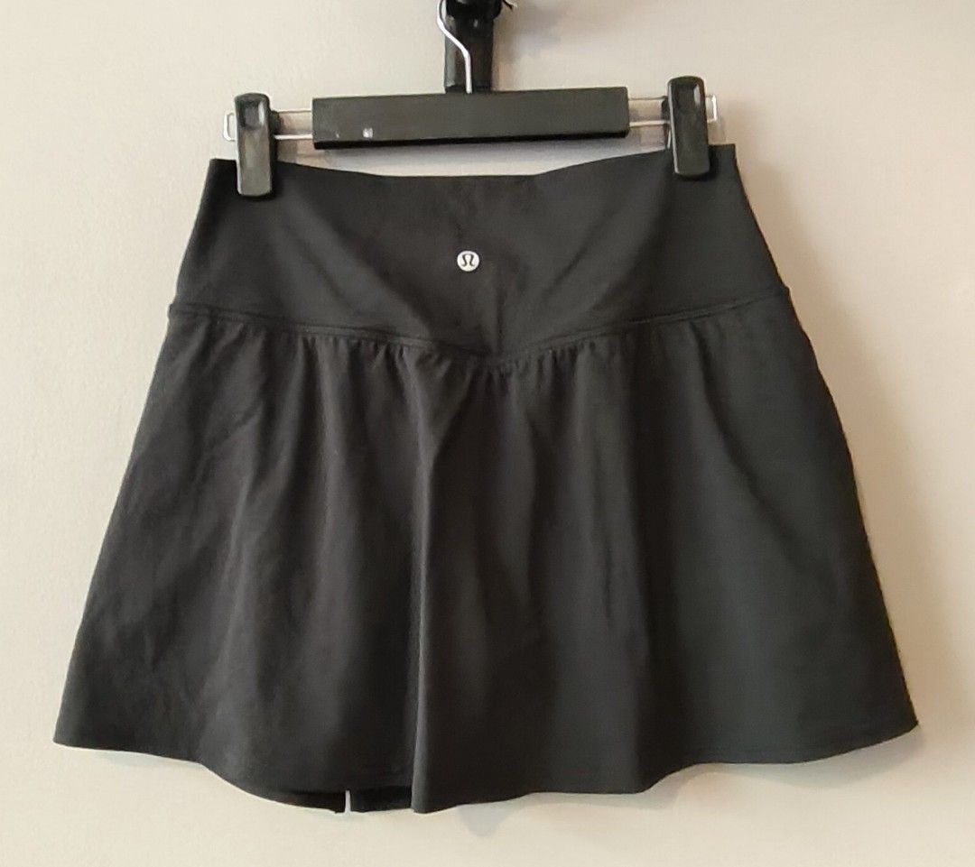 Lululemon Black Align High Rise Wrap Front Skirt (Category: Activewear) located in Muntinlupa City. Submitted by cezzy82 (Listing ID 1465231564, Image 2). Description: - Brand: Lululemon - Style: Athletic pleated skort with built-in shorts - Size: 8 (inner tag verified) - Color: Solid black - Rise: High-rise waistband - Ideal for: Tennis, running, and workouts - Condition: Excellent, clean, and gently used with no flaws.