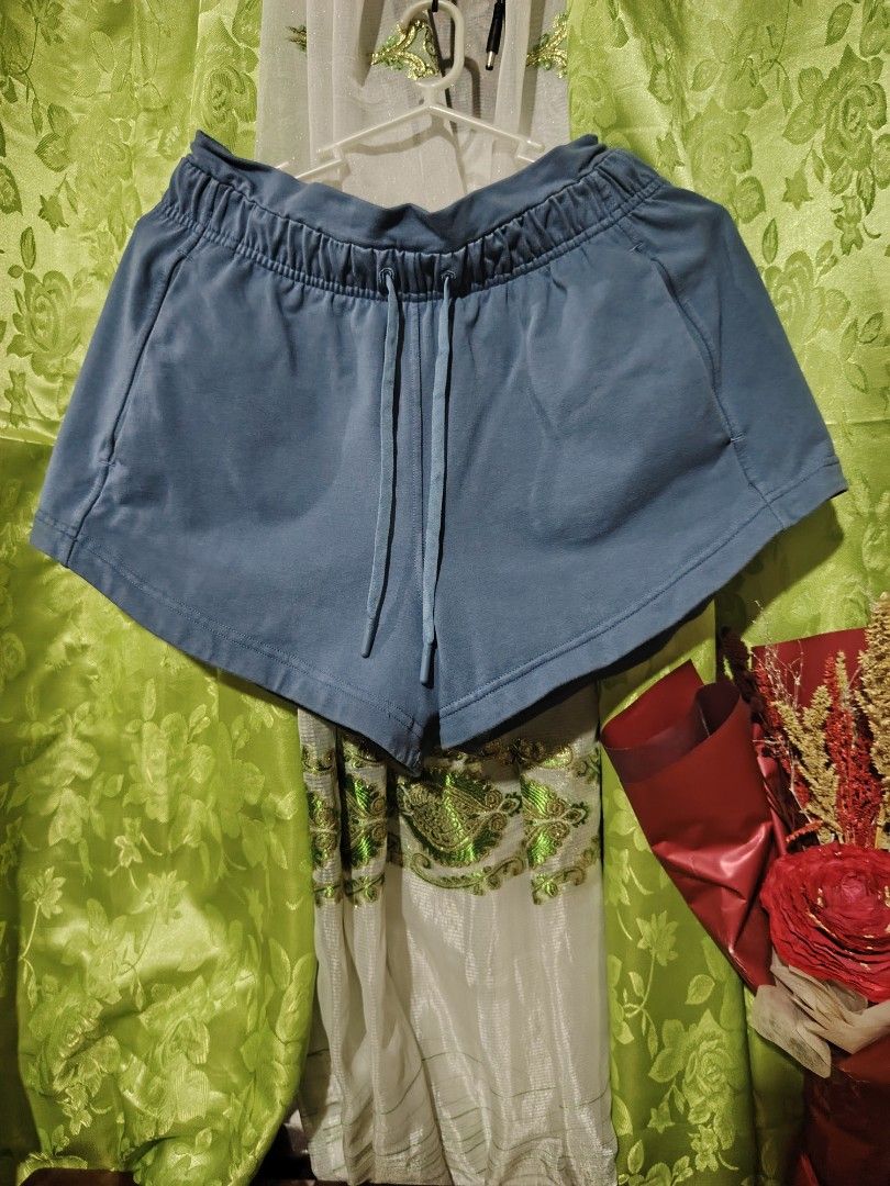 Lululemon Inner Glow High-Rise Short 3" Utility Blue (Category: Shorts) located in Santa Rosa. Submitted by RRRR0520 (Listing ID 1465380265, Image 2). Description: - Brand: Lululemon - Style: Inner Glow High-Rise Shorts (3" Inseam) - Color: Utility Blue - Material: Soft and stretchy French terry for ultimate comfort - Features: Adjustable drawstring waist with branded metal aglets & signature logo on back hip - Condition: Excellent / Great for ca