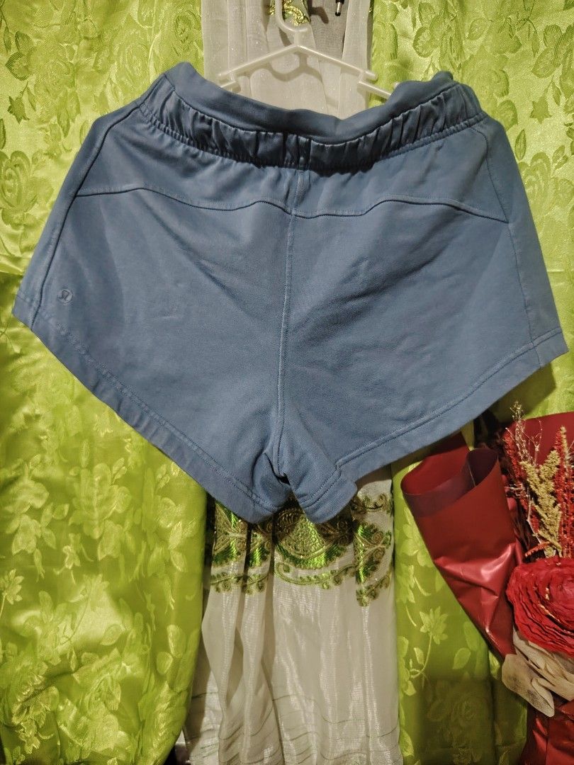 Lululemon Inner Glow High-Rise Short 3" Utility Blue (Category: Shorts) located in Santa Rosa. Submitted by RRRR0520 (Listing ID 1465380265, Image 3). Description: - Brand: Lululemon - Style: Inner Glow High-Rise Shorts (3" Inseam) - Color: Utility Blue - Material: Soft and stretchy French terry for ultimate comfort - Features: Adjustable drawstring waist with branded metal aglets & signature logo on back hip - Condition: Excellent / Great for ca