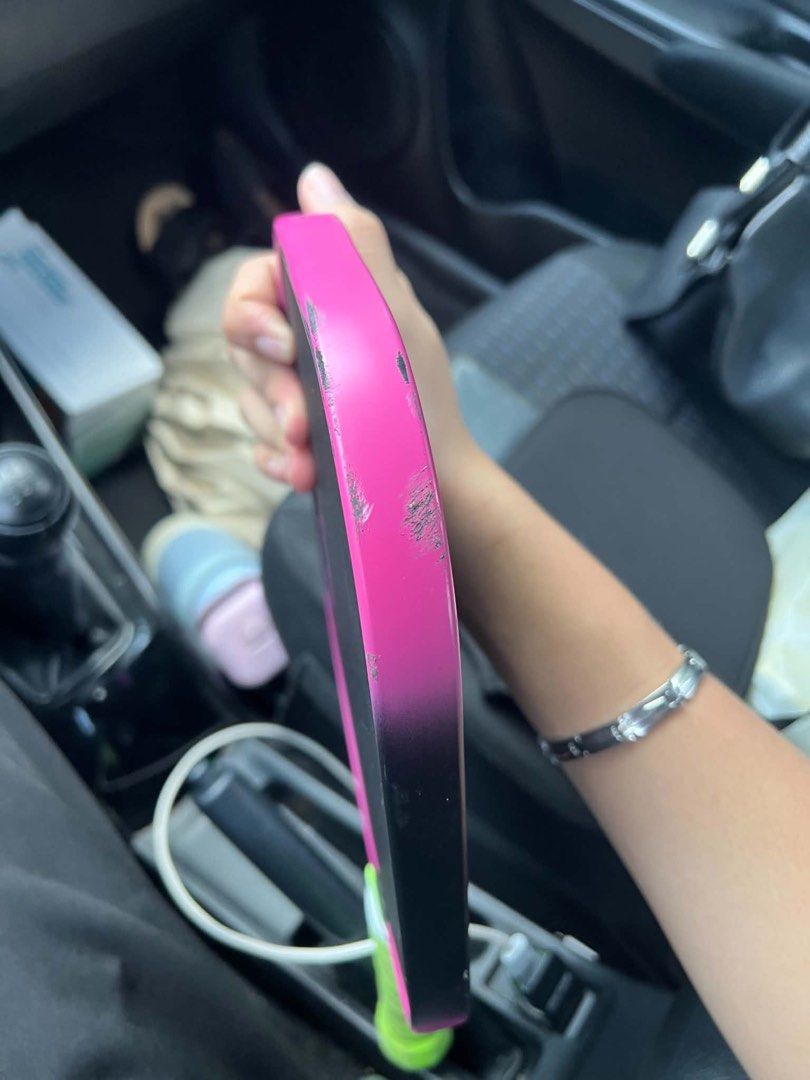 Luzz Pro 2 Saber (Category: Racket and Ball Sports) located in Cainta. Submitted by crezzex (Listing ID 1465263910, Image 3). Description: Bought: 8.5k Used for only 6 months with scratches but can be covered by a edge tape RFS: Upgraded to a new one Can be negotiable with paddle cover, free edge tape and grip tape.