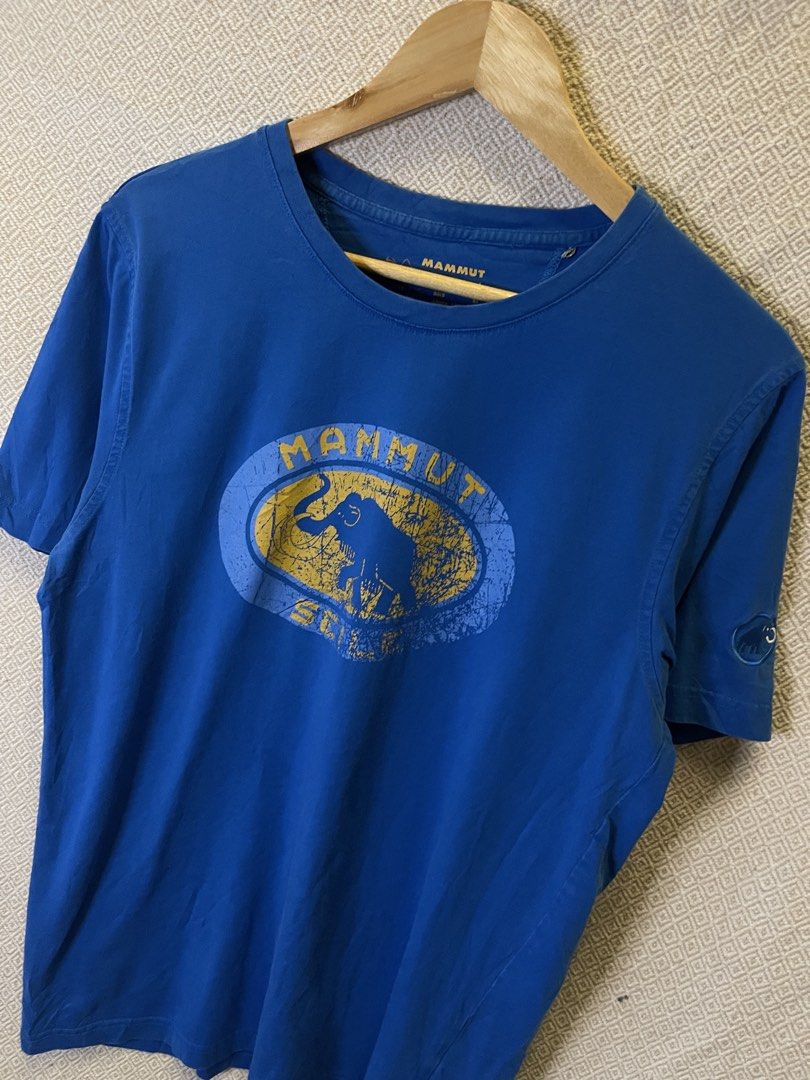 Mammut classic logo tee (Category: Tshirts & Polo Shirts ) located in Manila. Submitted by hypestock_mnl (Listing ID 1465198107, Image 2). Description: - stylish - perfect for casual wear - great fit - in good condition - minimal signs of usage - 9/10 - money worth! - see pics for details/issue.
