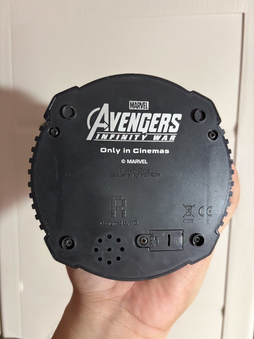 Marvel Avengers Infinity War Hulk Petron Figure (Category: Figurines & Statues) located in Plaridel. Submitted by moddedjarvis (Listing ID 1465171205, Image 3). Description: - Official Petron Exclusive: Marvel Avengers Infinity War Hulk action figure - Impressive Size: Stands about a foot tall on a branded black display base - Interactive Feature: Includes a sound feature on the bottom with a battery compartment - Condition Note: Has visible pain