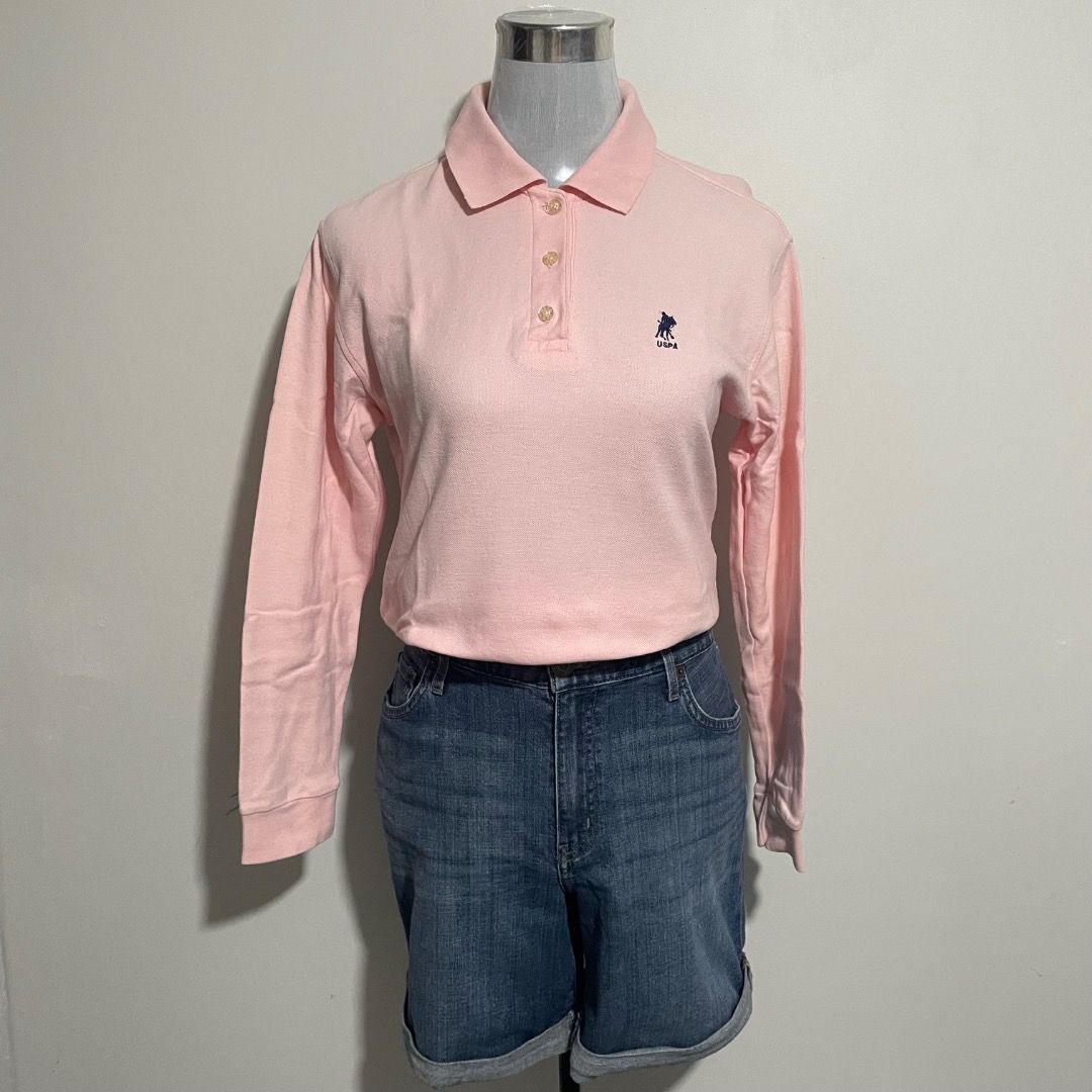 Medium US Polo Baby Pink Longsleeves (Category: Longsleeves) located in Bacolor. Submitted by chicn_classy (Listing ID 1465243084, Image 2). Description: .
