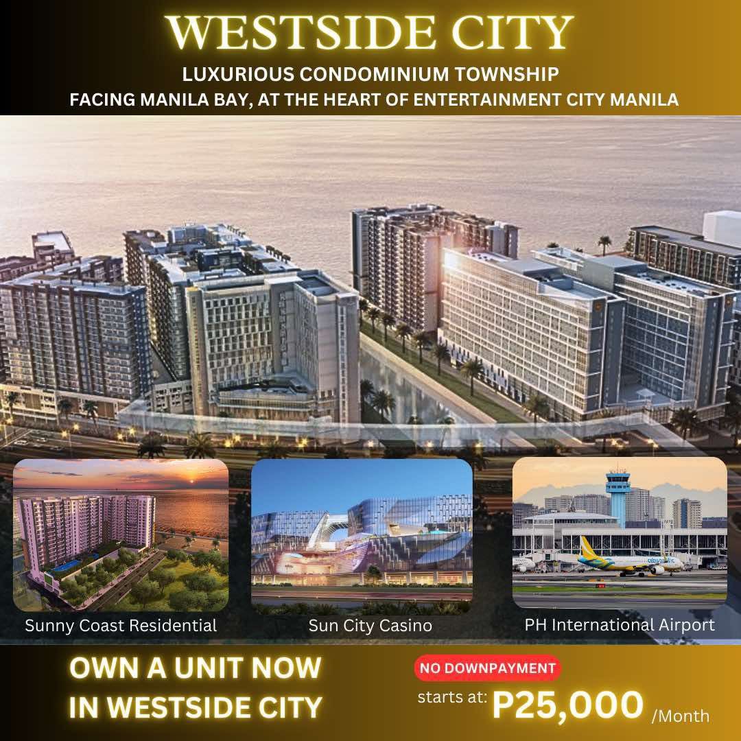 Megaworld Project (Category: Apartments & Condos) located in Taguig. Submitted by jeg1087 (Listing ID 1465206883, Image 3). Description: ✅One Portwood Residences in Newport City Pasay, in front of Marriott Hotel, right across NAIA Terminal 3. ✅Arcovia City Condotel Profit Sharing Investment & Condomonium in C5 Pasig (8 minutes away from BGC, Ortigas, Makati & Sanjuan) ✅Westside City in Parañaque (Beside OKADA along the Bay Area).