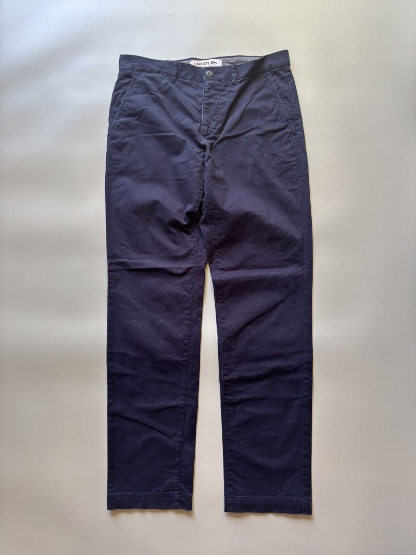Men’s Lacoste Pants (Category: Trousers) located in Cebu City. Submitted by clylejavan060400 (Listing ID 1465214242, Image 1). Description: Men’s Lacoste Pants ▪️Large ▪️Waistline 33-34 ▪️Length 42 ▪️Excellent ▪️Color rate 9.8/10 ▪️Color may vary due to lighting ▪️Issue : Maymaliit na issue not visible naman.