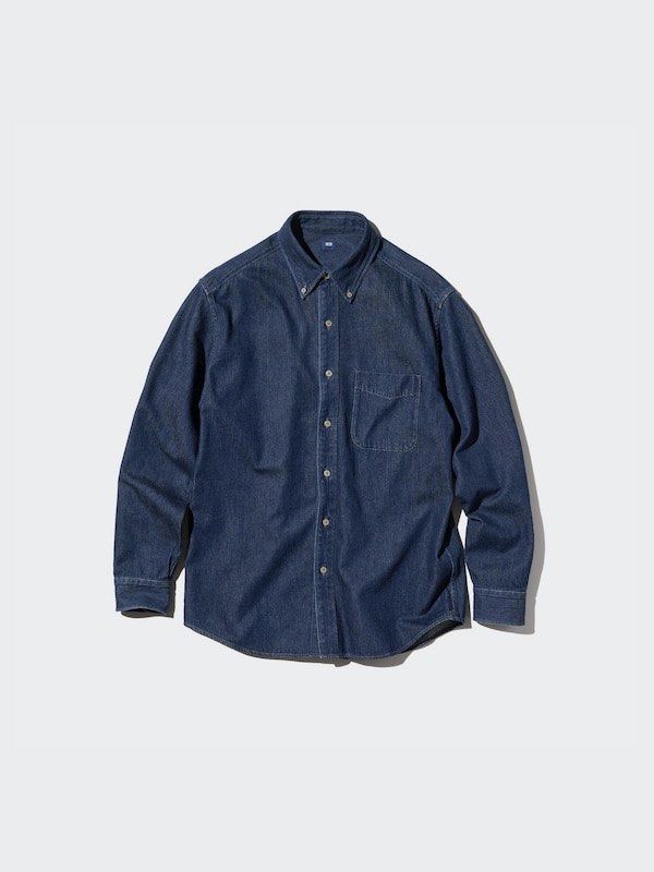 Men’s Uniqlo Denim Longsleeve (Category: Activewear) located in Cebu City. Submitted by clylejavan060400 (Listing ID 1465213400, Image 1). Description: Men’s Uniqlo Denim Longsleeve ▪️Size Large ▪️Width 22 ▪️Length 29 ▪️Like new ▪️No issue.