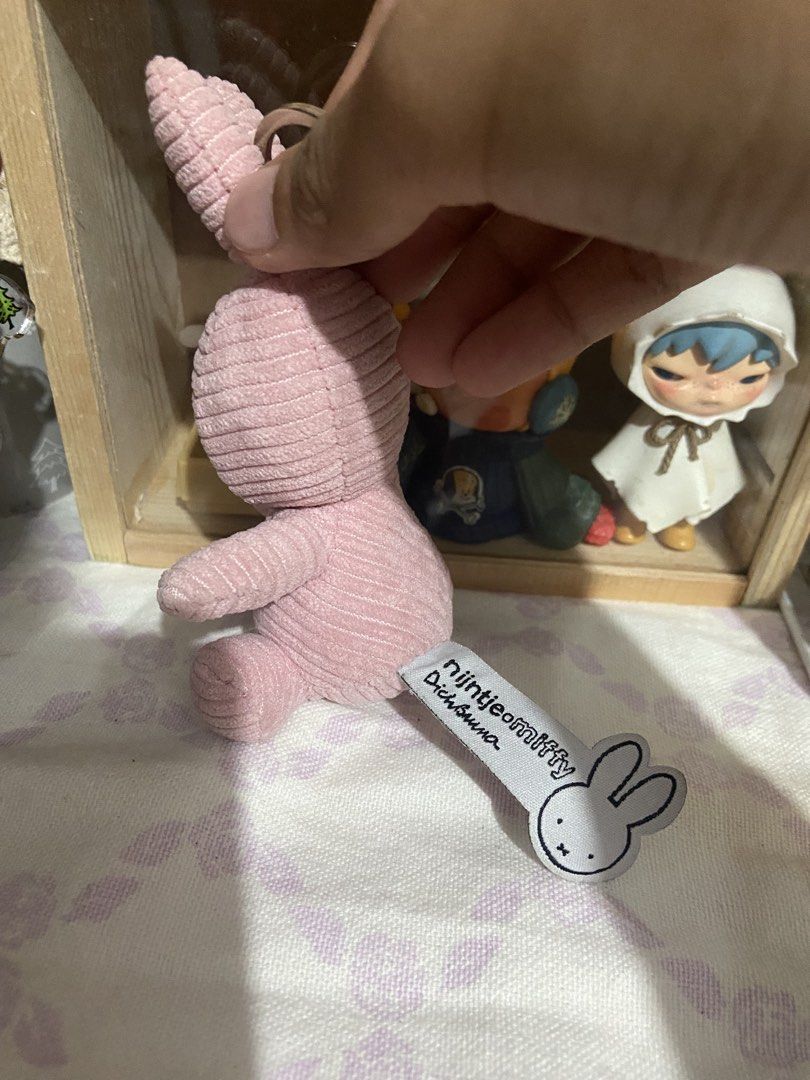 Miffy Corduroy pink Authentic (Category: Plushies & Soft Toys) located in Balanga. Submitted by Andy_toploaders (Listing ID 1465221092, Image 2). Description: Orig miffy corduroy charm Color pink ₱180 onlyyy Charm/keychain .