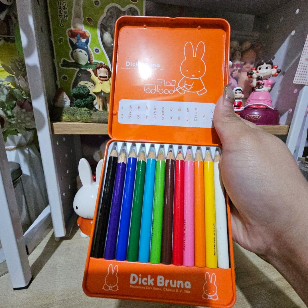 Miffy Dick Bruno Colored Pencils (Category: Stationery & School Supplies) located in Manila. Submitted by lovelylovesjapan (Listing ID 1465228397, Image 3). Description: 🌸The item is on-hand and authentic from Japan 🌸Mode of Payment (MOP): GCASH/Bank Transfer 🌸Mode of Delivery (MOD): J&T or Lalamove (Shipping every Saturday and Sunday) Notes: 🩷Breakable items are packed with care and caution. Seller will not be held liable for any damages inc