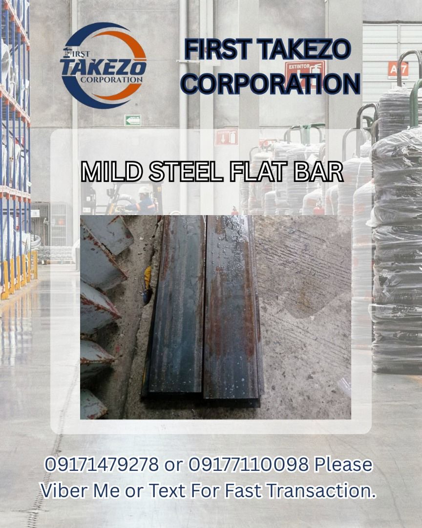 MILD STEEL FLAT BAR (Category: Everything Else Others) located in Manila. Submitted by joeyroque09 (Listing ID 1465186050, Image 1). Description: MILD STEEL FLAT BAR.