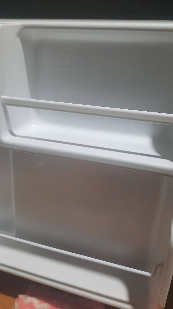 Mini Refrigerator (Category: Refrigerators and Freezers) located in Caloocan City. Submitted by mellowaaain (Listing ID 1465328340, Image 2). Description: bought last February 2026. no issues, like new. originally, P6k. rfs: decluttering and have bigger ref. - have divider for drinks and freezer - very spacious inclusions: box, unit MOD: J&T/LalaMove.