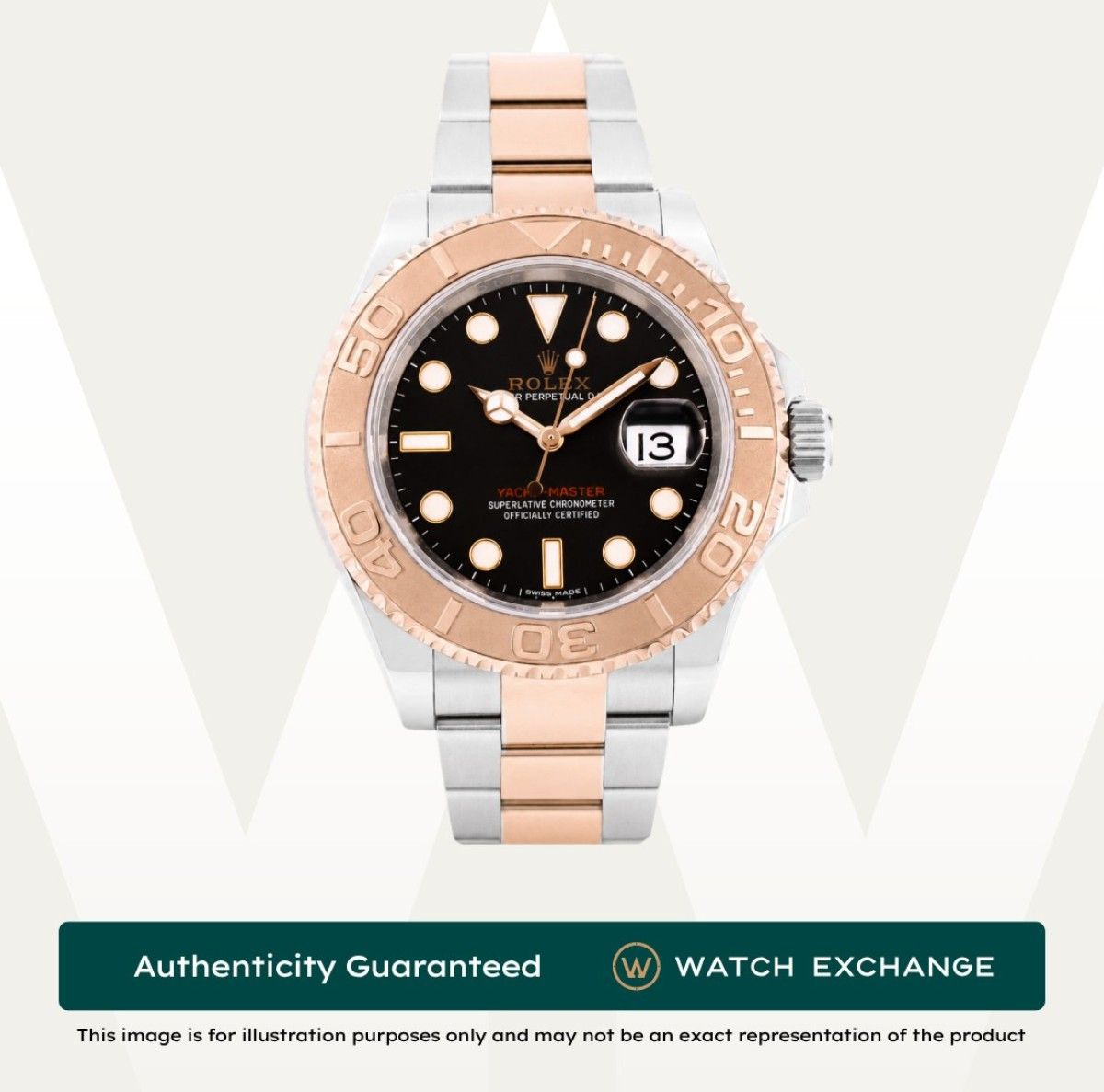 [Mint] Rolex Yacht Master Oyster 116621 Black Dial Z25938 Jan 2019 (Category: Watches) located in Singapore. Submitted by watchexchange.sg (Listing ID 1446188611, Image 1). Description: [Mint] Rolex Yacht Master Oyster 116621 Black Dial Z25938 Jan 2019 Price: $16,500 Brand: Rolex Model: 116621 Condition: Mint Dial: Black Case Diameter: 40mm Material: Stainless Steel & Rose Gold Original Box: Yes Original Cert/Papers: Yes Dated: Jan 2019 Warranty: