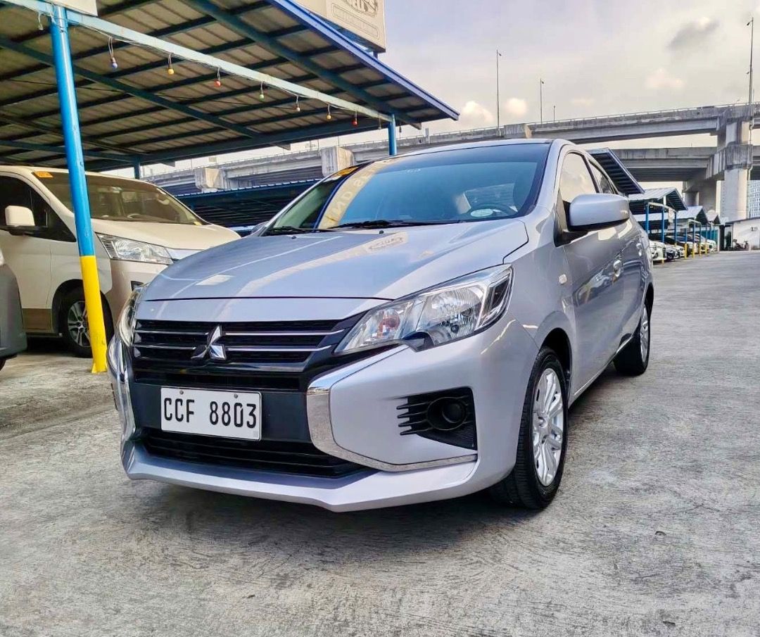Mitsubishi Mirage GLX Auto (Category: Used Cars) located in Quezon City. Submitted by jayjet.jayjet (Listing ID 1465210711, Image 1). Description: 2025 MITSUBISHI MIRAGE GLX Automatic Transmission 12t km only Gasoline Silver All Power All Original No Issues No Accidents Well Kept Mechanic Inspected Complete Tools, Jack and Spare Tire Price P488k Slightly negotiable upon viewing Financing/Trade-in Accepted Sample Financing Computations Down P105k 