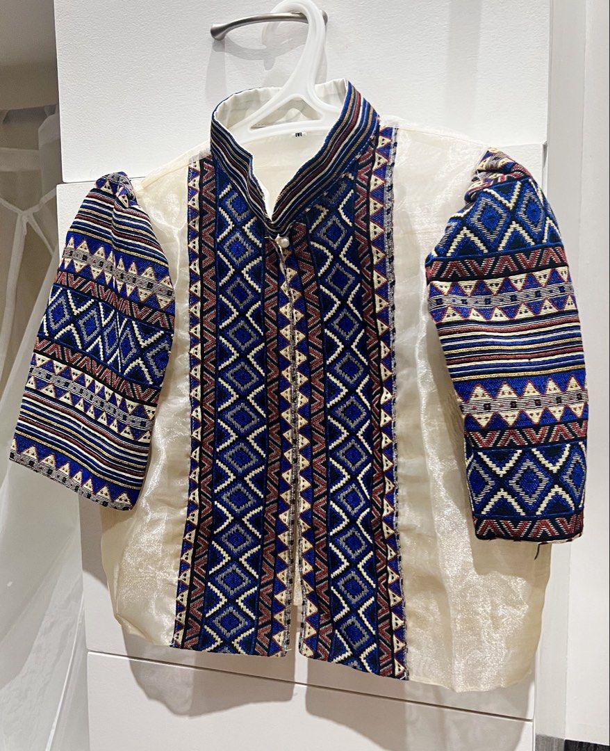 Modern Filipiana costume (Category: Traditional & Ethnic wear) located in Quezon City. Submitted by flyingmommie (Listing ID 1465208154, Image 1). Description: Bought the bolero for 470 - selling for 379 only Bought the wrap around for 500 - selling for 399 Used once only Get both for 750.