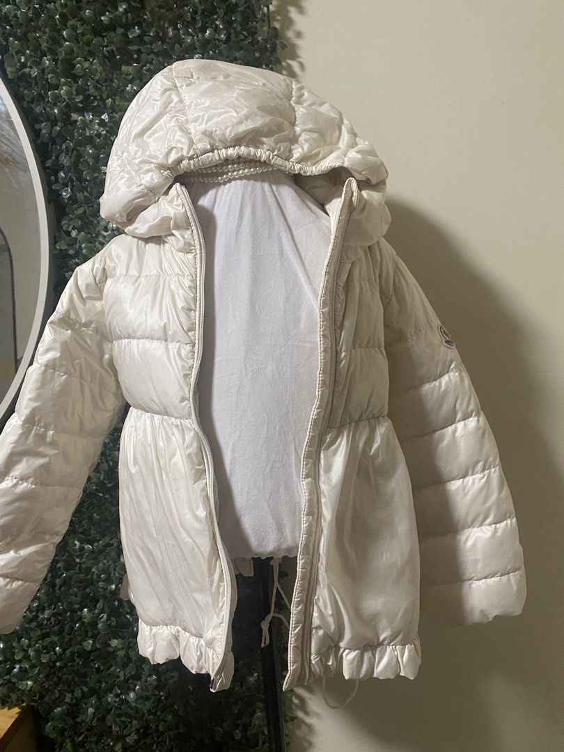 Monclear puffer jacket with hoodie (Category: Babies & Kids Fashion) located in Manila. Submitted by avathriftedcloset (Listing ID 1465334830, Image 1). Description: .
