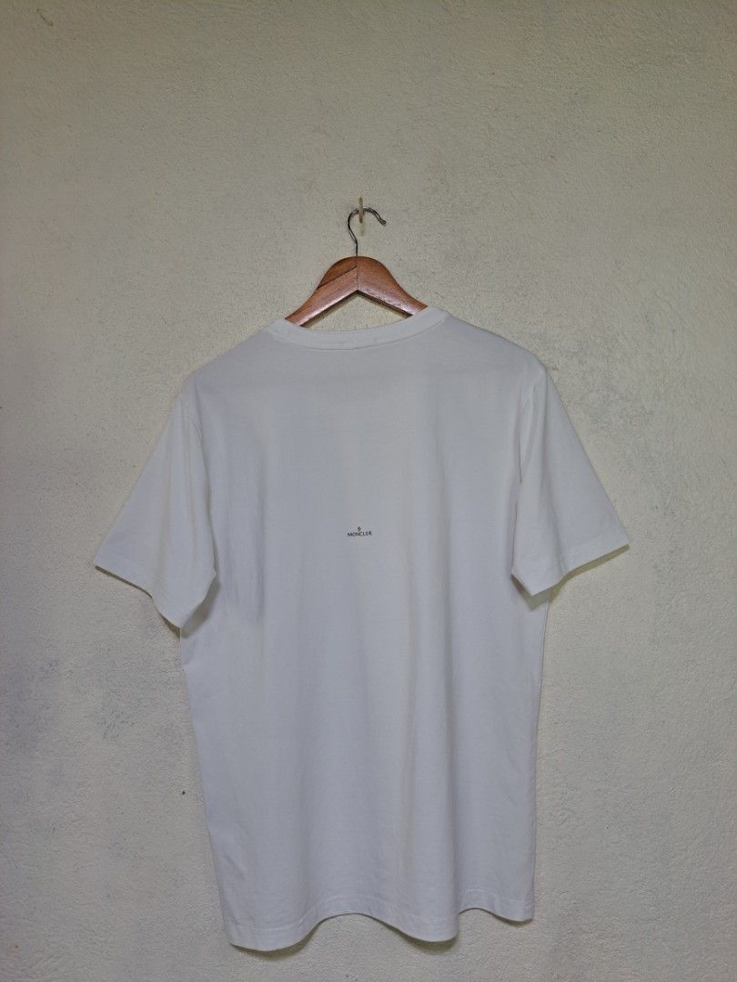 Moncler Rubberized Logo (Category: Tshirts & Polo Shirts ) located in Dumaguete. Submitted by jayarbajad49160 (Listing ID 1465317409, Image 2). Description: Moncler Rubberized Logo Shirt - 750 add sf Excellent Condition Color rate:9.8/10 Needwash Size Large Width:21 Length:27 Loc dumaguete city visayas.