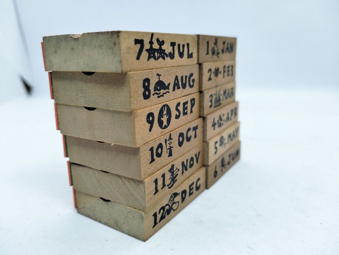 Months Wooden Stamp Set (Category: Educational & Learning Toys) located in Baguio. Submitted by toys_of_yesteryear (Listing ID 1465373744, Image 2). Description: 📌loc. Baguio ✅ Months Wooden stamp. Like new stamps. Damaged box packaging ✅Price: 400.00 + sf 👉Mop: Gcash 👉Mod: J&T only These are carefully hand-picked, hard-to-find pieces sourced from multiple suppliers. Some were acquired through bidding, and finding these items takes time, effor