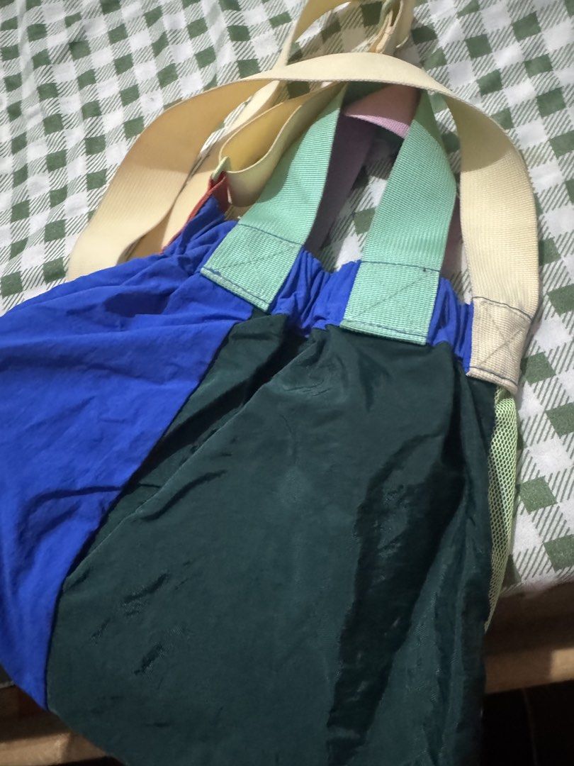 Multi Colorway Sling Bag (Category: Cross-body Bags) located in Quezon City. Submitted by mkl.p (Listing ID 1465206408, Image 2). Description: - got this from the 🍊 app - BTV INSPIRED - no flaws! needs a little bit of cleaning lang since nakatago and di nagagamit - magnet lock - with front pocket - adjustable straps - used once or twice only - with pocket inside - good as new - spacious inside loc: timog qc.