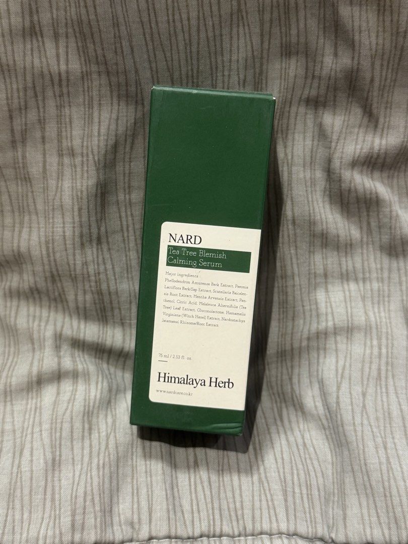 Nard Tea Tree Blemish Calming Serum 75 mL (Category: Face Care) located in Navotas City. Submitted by tealpill27 (Listing ID 1465295918, Image 1). Description: As an impulsive buyer traveling abroad, let’s share some of the items I bought! Inquiries and offers are welcome and free! 📩 .
