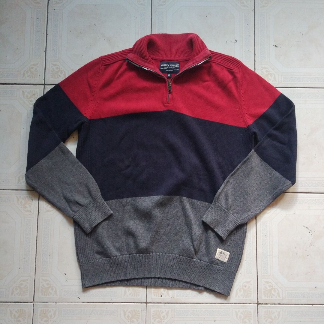 Nautica Quarter Zip Shirt M (Category: Formal Shirts) located in Pasay City. Submitted by denimdude.ph (Listing ID 1465261368, Image 1). Description: light fading at the back but not noticeable, last pic.