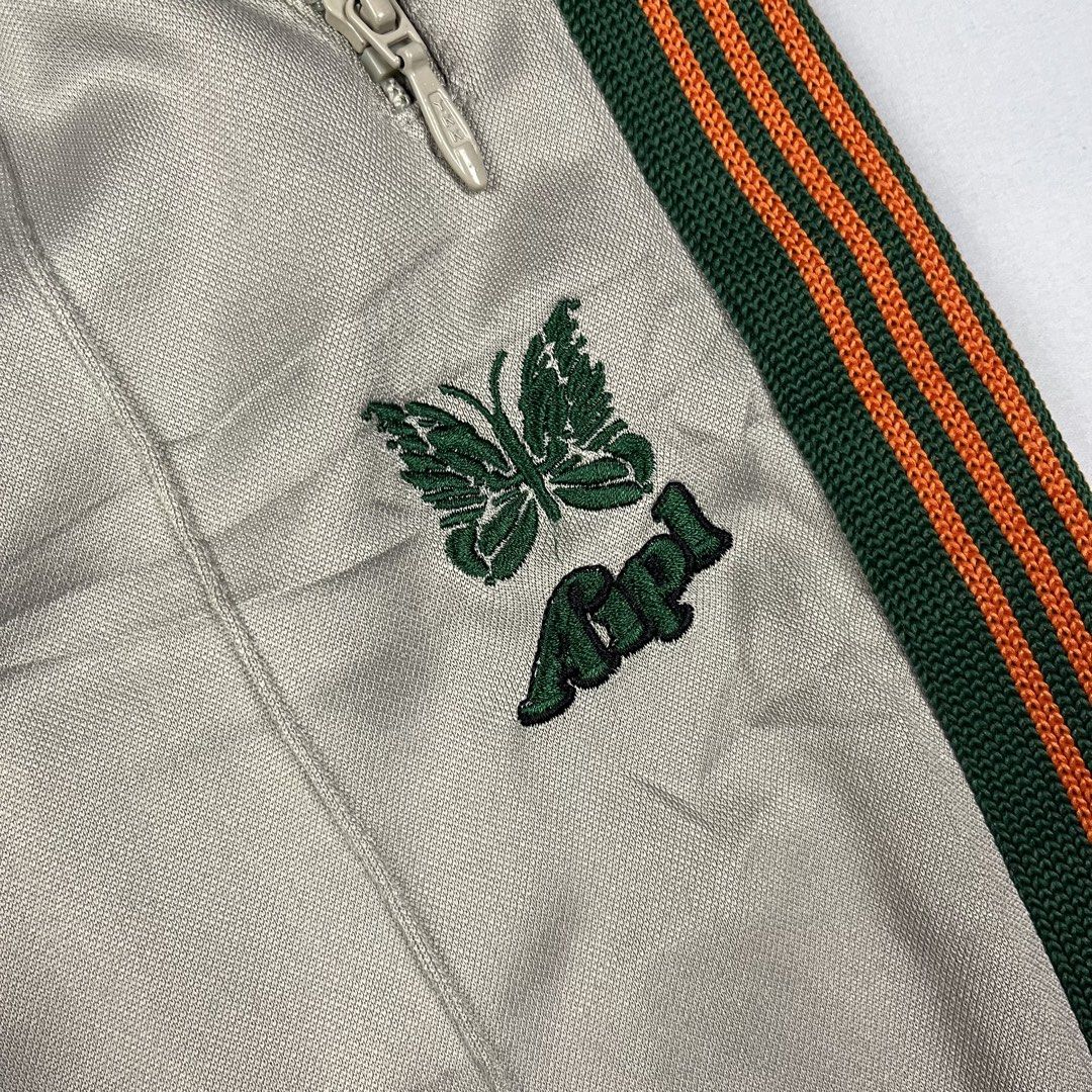 Needles x AIPL - Track Pants (Category: Joggers) located in Puerto Princesa. Submitted by something___. (Listing ID 1465344787, Image 3). Description: Needles x AIPL - Track Pants Tagged Size: Small Dimensions Length: 37.5 Waist: 28-32 Inseam: 13.5 Leg Opening: 7.3 Condition: Excellent Color rate: 10 Flaws: Gently used.