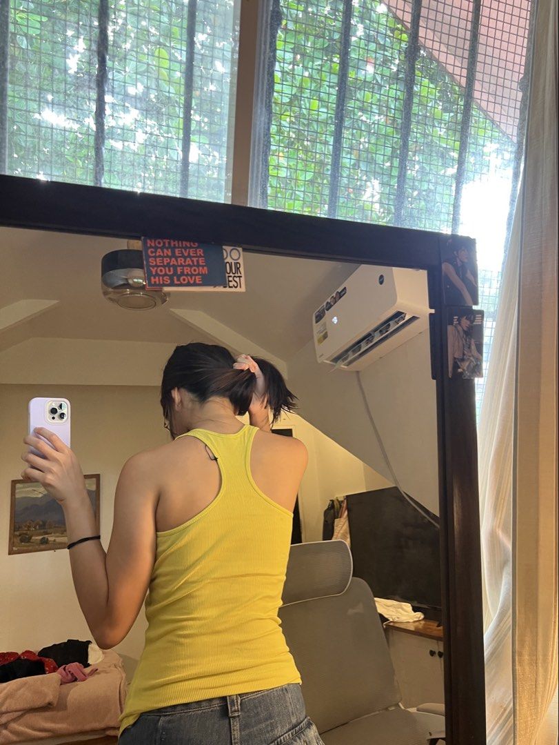 neon yellow racerback (Category: Sleeveless) located in Davao. Submitted by hojichafromsips (Listing ID 1465208728, Image 2). Description: -dvo based -size S -MOP: gcash -MOD: maxim meetup: jollibee circumferential rd. (near dmsf).