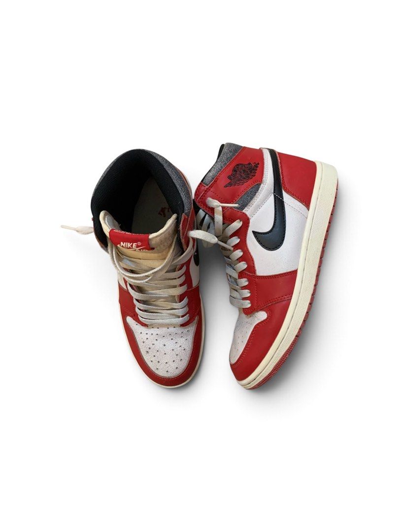 Nike Air Jordan 1 Lost & Found (Category: Sneakers) located in Calamba. Submitted by tobs.thriftz (Listing ID 1465195020, Image 1). Description: Size - 8US, 41EUR, 26CM Issue - Heel Drags Still in Great Condition All items are 100% thrifted / pre-loved and may show normal signs of wear due to previous use and age. Please manage your expectations before purchasing. We do our best to disclose any noticeable flaws. Colors may vary slightly due to li