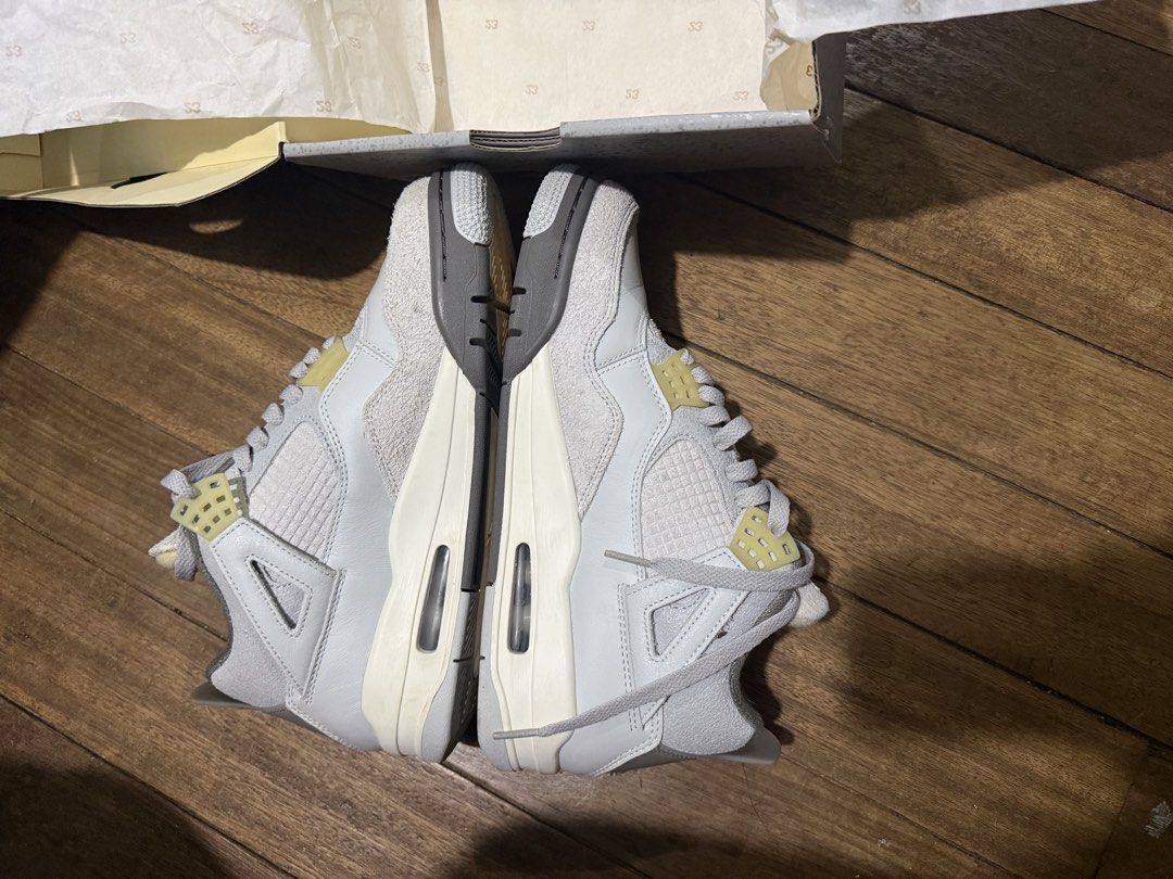 Nike Air Jordan 4 Craft Photon Dust (Category: Sneakers) located in Manila. Submitted by deanise_jil (Listing ID 1465298127, Image 3). Description: Air Jordan 4 Retro SE Craft “Photon Dust” (NEGOTIABLE FOR SURE BUYER) • Size: 8 US Men’s / 9.5 Women’s / UK 7 / EUR41 • Style Code: DV3742-021 • Condition: VNDS (Very Near Deadstock). • Inclusions: OG Box with matching size label and tissue inserts. • No trades. Pass to lowballers. Cash or GCash only.