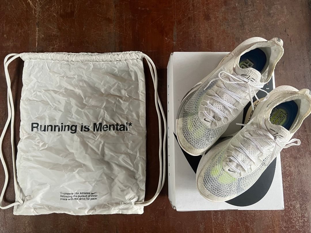 Nike Air Zoom Alphafly Next% 3 (Category: Dress Shoes) located in Quezon City. Submitted by curatedduo.ph (Listing ID 1465257385, Image 1). Description: Price is slightly negotiable Used once only (2 KM) Size: US: 9 || UK: 8 Reason for Selling: Not using it anymore .