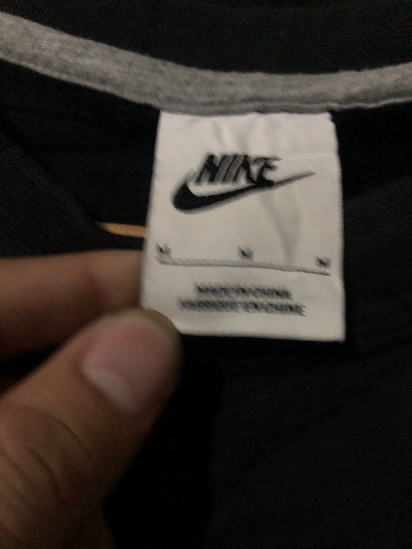 Nike Black Crewneck Sweatshirt Size M (Category: Coats, Jackets and Outerwear) located in Quezon City. Submitted by yeahsource222 (Listing ID 1465207185, Image 3). Description: - Brand: Nike - Item: Crewneck sweatshirt - Color: Black with embroidered silver swoosh logo - Size: Medium (Classic fit) - Details: Long sleeves, ribbed cuffs and hem, inner tags intact - Style Code: AA3178-010 - Condition: Clean, excellent, ready to wear.