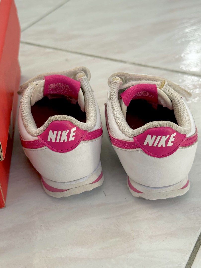 Nike Cortez in 3C with box (Category: Babies & Kids Fashion) located in Manila. Submitted by majgestacio (Listing ID 1465298514, Image 3). Description: Nike Cortez in size 3C for kids with box Lightly used Shipping fees will be shouldered by the buyer. Options: Lalamove, Grab, and J&T Express. .