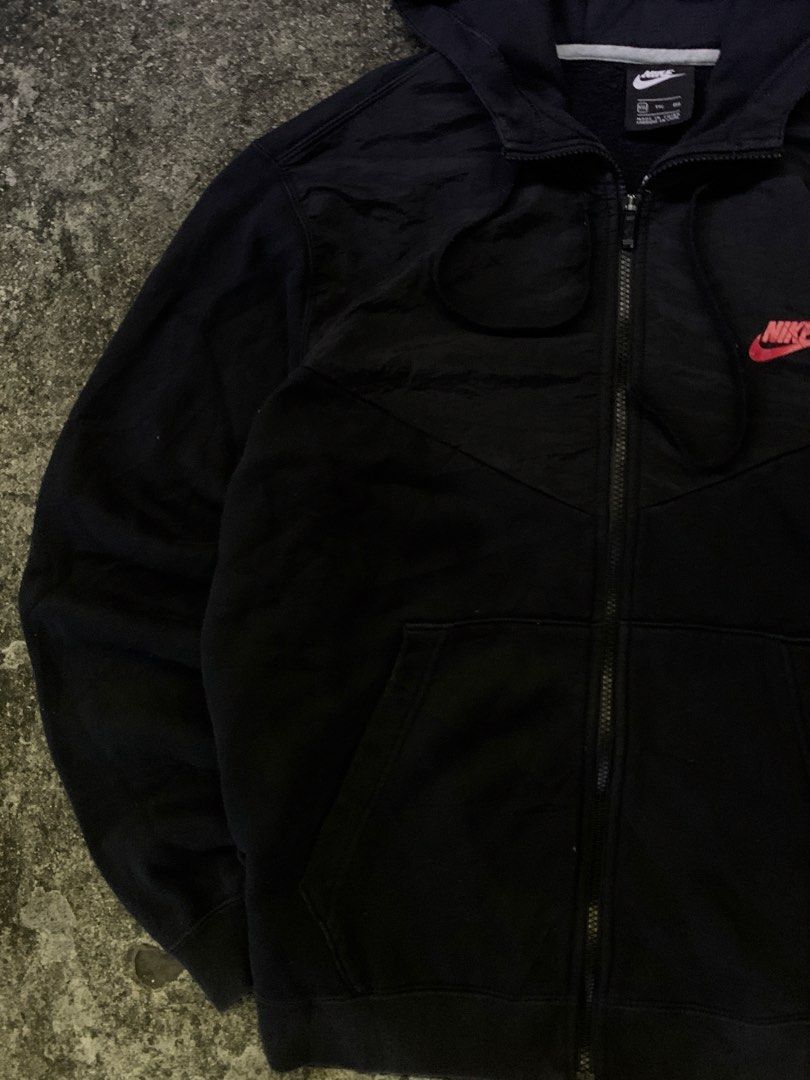 Nike Just Do It Full Zip Hoodie Black (Category: Hoodies) located in Manila. Submitted by loyspalencia (Listing ID 1465263532, Image 3). Description: - Black Nike hoodie - 'Just Do It' graphic on sleeve - Full zip closure - Convenient pockets - Comfortable and stylish for everyday wear - Ideal for Nike enthusiasts - Dimes: W-24 / L- 26 / Sleeve- 25 - Size: XXL Youth Size - Execellent Condition.